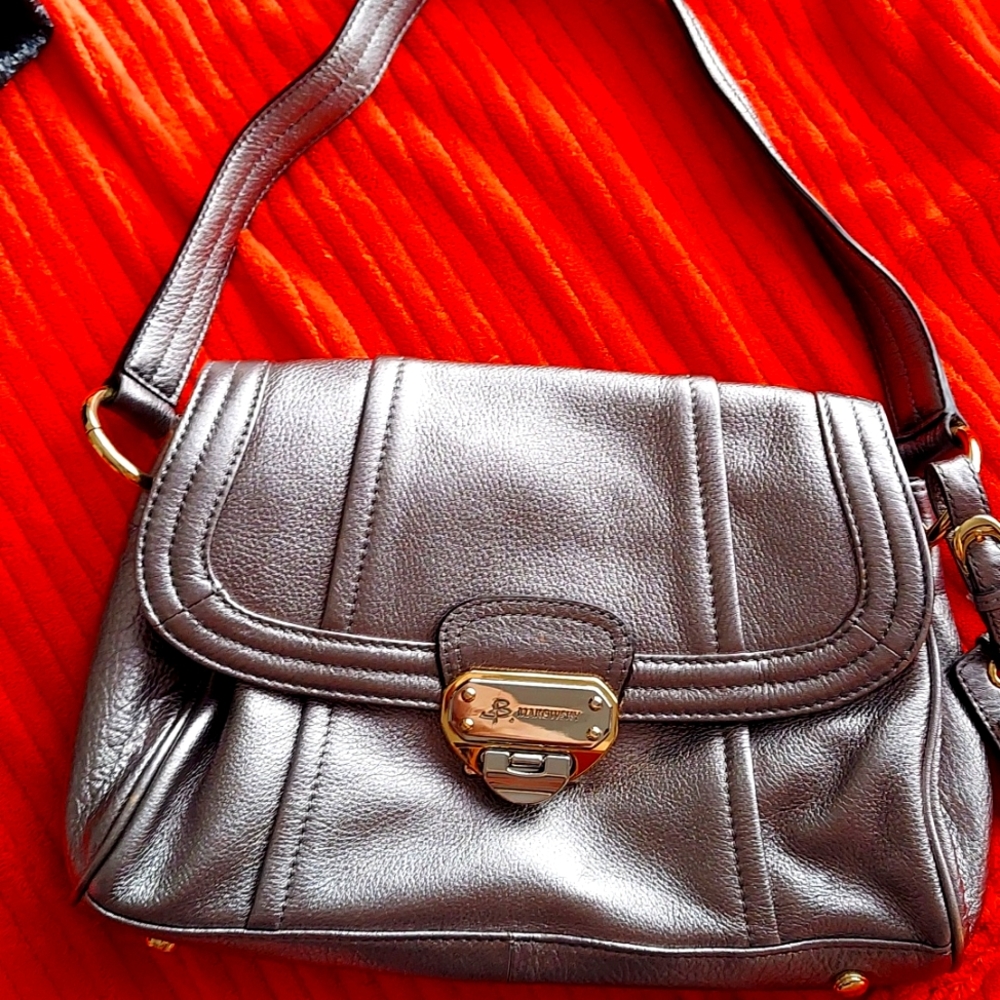 B Makowsky leather handbag